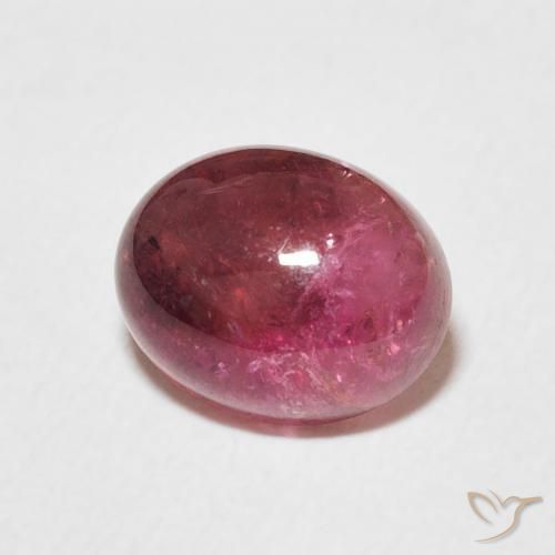 Turmalina Vermelho escuro Natural 2.42ct, oval, Transparente