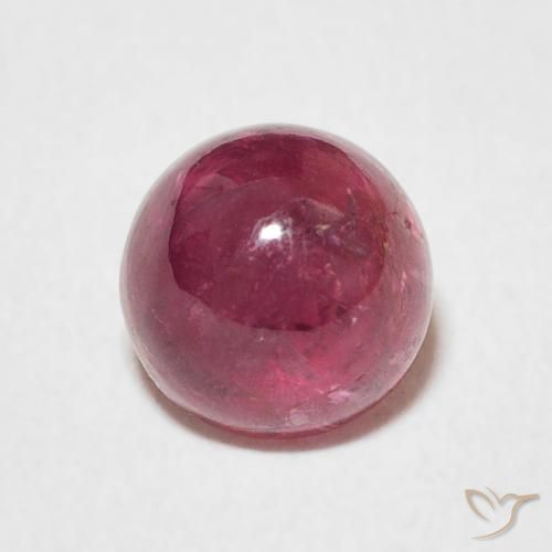 1.44ct Natural Magenta Profundo Turmalina, Redondo, Transparente