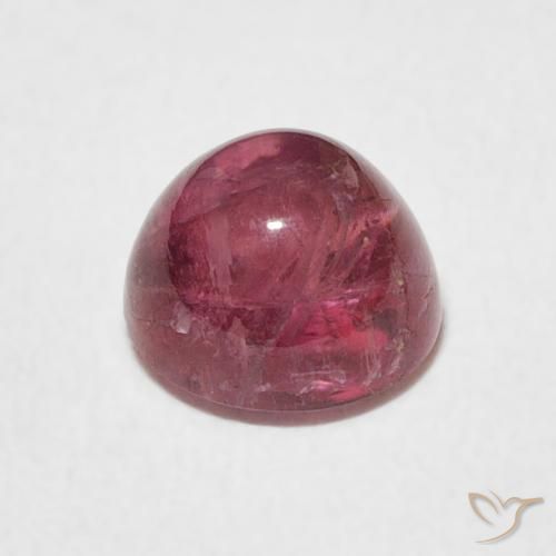 Turmalina Magenta Profundo Natural 1.44ct, Redondo, Transparente