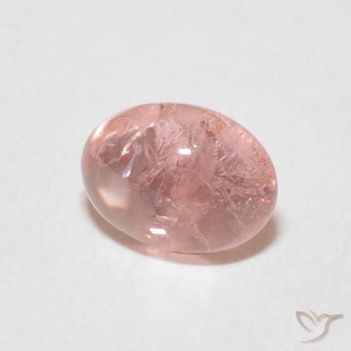 Turmalina rosa rosa Natural 1.38ct, oval, Transparente
