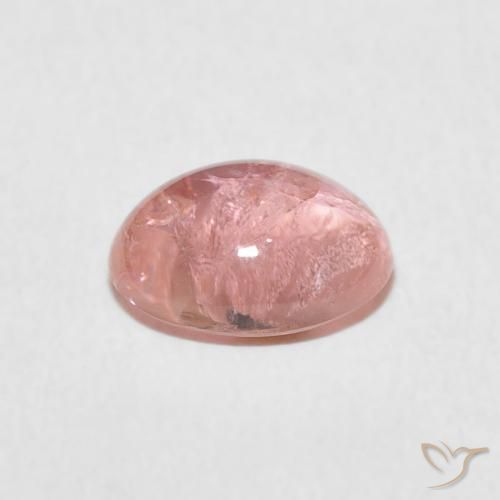 Turmalina rosa rosa Natural 1.38ct, oval, Transparente