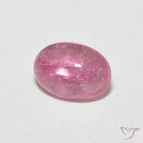 Turmalina Rosa quente Natural 1.19ct, oval, Transparente