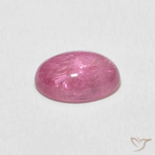 Turmalina Rosa quente Natural 1.19ct, oval, Transparente