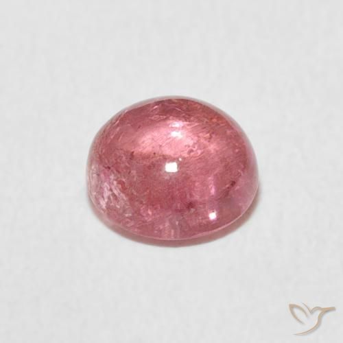 Turmalina Rosa chiclete Natural 1.07ct, Redondo, Transparente