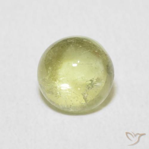 0.96ct Natural Verde Pêra Claro Turmalina, Redondo, Transparente