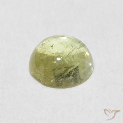 Turmalina Verde Pêra Claro Natural 0.84ct, Redondo, Transparente