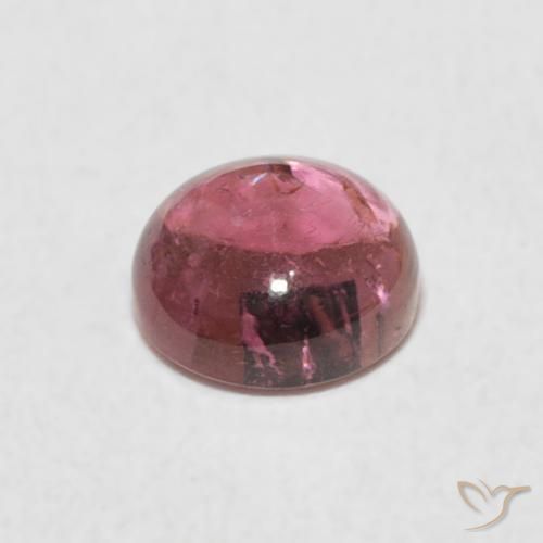 Turmalina Jacarandá Rosa Natural 0.93ct, Redondo, Transparente