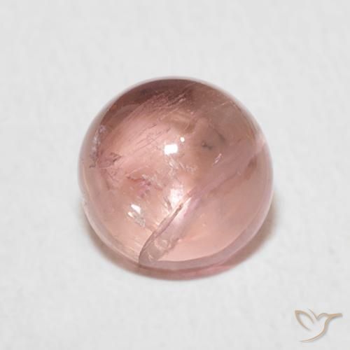 1.17ct Natural Rosa choque claro Turmalina, Redondo, Transparente