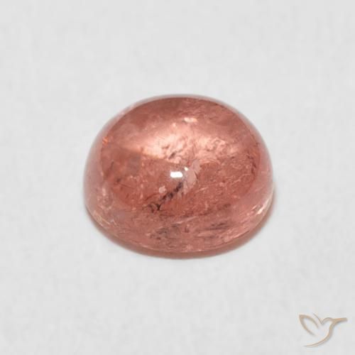 Turmalina rosa avermelhado Natural 1.06ct, Redondo, Transparente