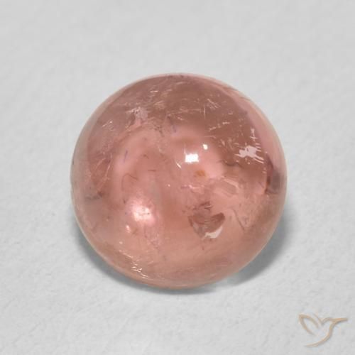 Turmalina rosa médio Natural 1.32ct, Redondo, Transparente