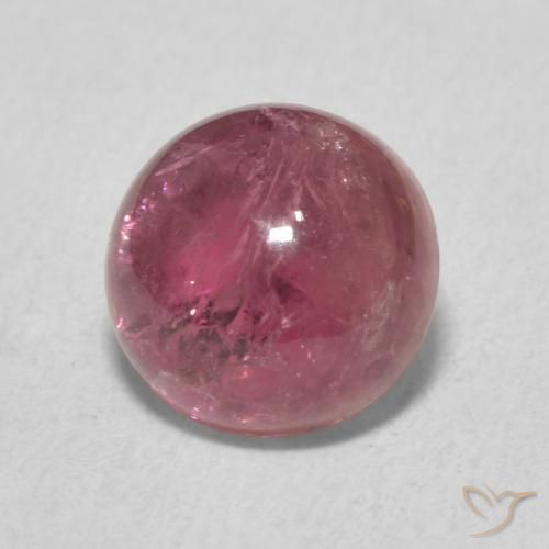 Turmalina Rosa escuro Natural 1.80ct, Redondo, Transparente