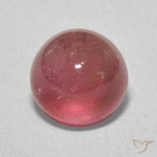 1.83ct Natural Rosa escuro Turmalina, Redondo, Transparente