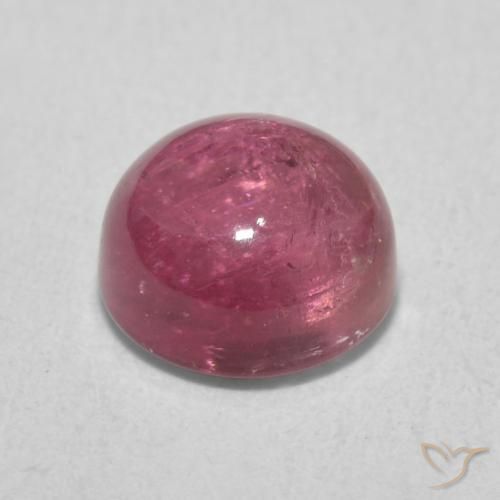Turmalina Rosa chiclete Natural 1.81ct, Redondo, Transparente