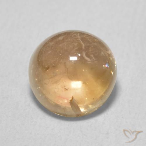 2.03ct Natural Dourado Turmalina, Redondo, Transparente
