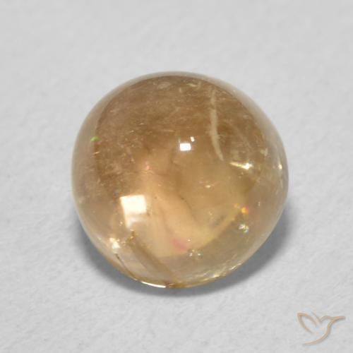 Turmalina Dourado Natural 2.03ct, Redondo, Transparente
