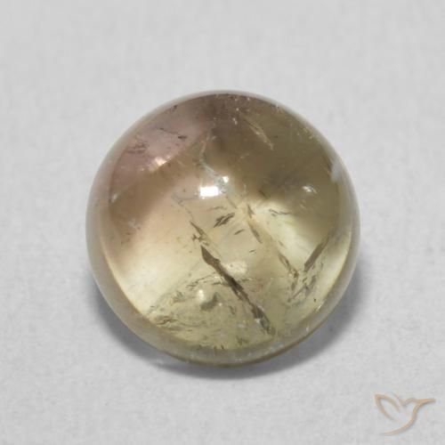 1.89ct Natural Multicolorido Turmalina, Redondo, Transparente
