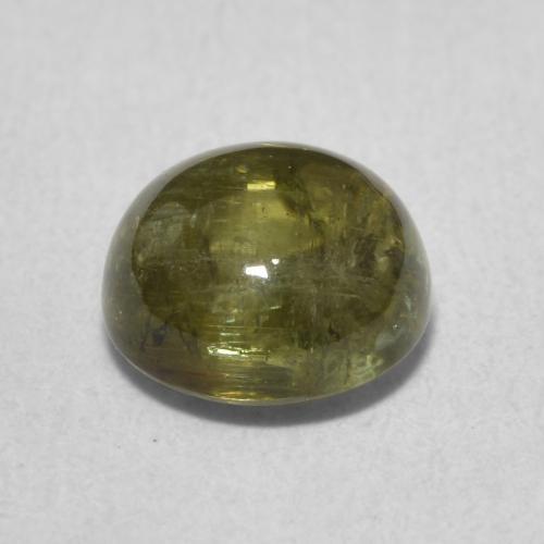 Turmalina Verde amarelado Natural 1.76ct, Redondo, Transparente