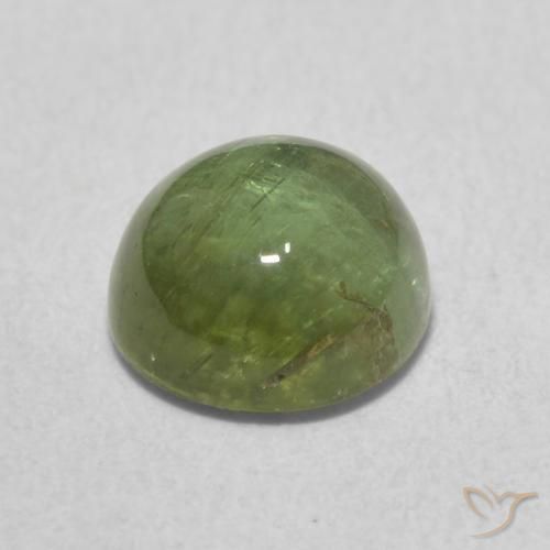 Turmalina verde escuro Natural 1.72ct, Redondo, Transparente