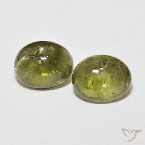 6.25ctw Natural Verde médio Turmalina, oval, Transparente