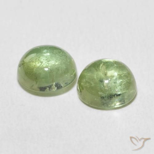 Pedras preciosas de Turmalina Verde Limão Claro natural de 3.17 ct, Redondo, Transparente