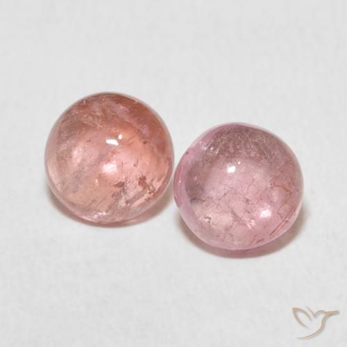 2.18ctw Natural Luz rosa Turmalina, Redondo, Transparente