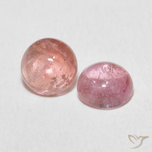 Pedras preciosas de Turmalina Luz rosa natural de 2.18 ct, Redondo, Transparente