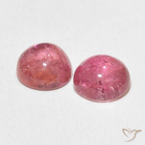 Pedras preciosas de Turmalina Tom rosa quente natural de 2.64 ct, Redondo, Transparente