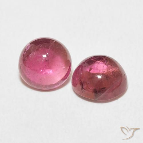 Pedras preciosas de Turmalina rosa médio natural de 2.50 ct, Redondo, Transparente