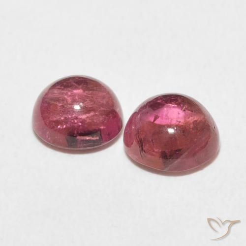 Pedras preciosas de Turmalina rosa médio natural de 2.50 ct, Redondo, Transparente