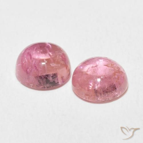 Pedras preciosas de Turmalina Tom Rosa Chiclete natural de 2.68 ct, Redondo, Transparente