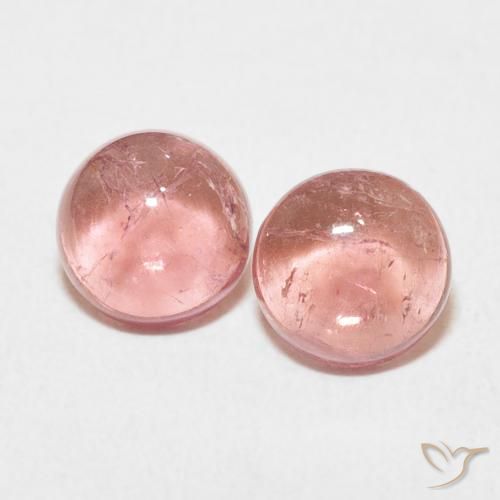 2.48ctw Natural rosa rosa Turmalina, Redondo, Transparente