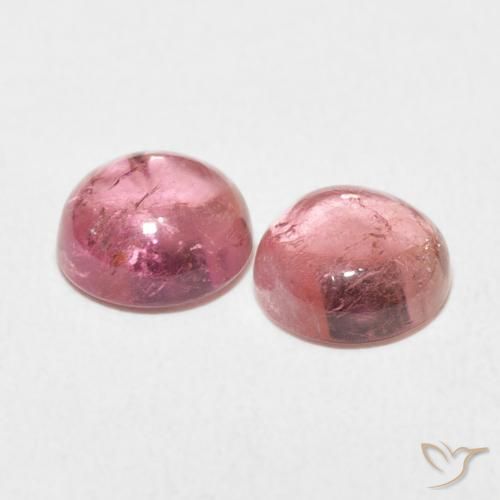 Pedras preciosas de Turmalina rosa rosa natural de 2.48 ct, Redondo, Transparente