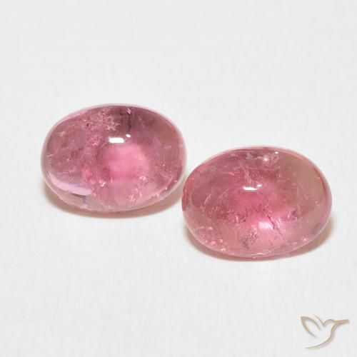 3.01ctw Natural rosa médio Turmalina, oval, Transparente