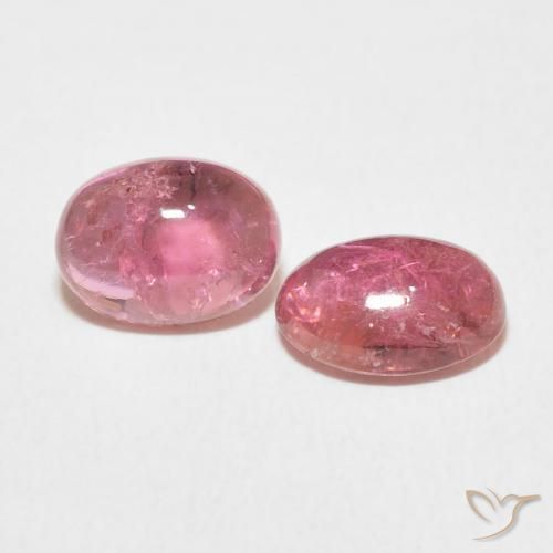 Pedras preciosas de Turmalina rosa médio natural de 3.01 ct, oval, Transparente