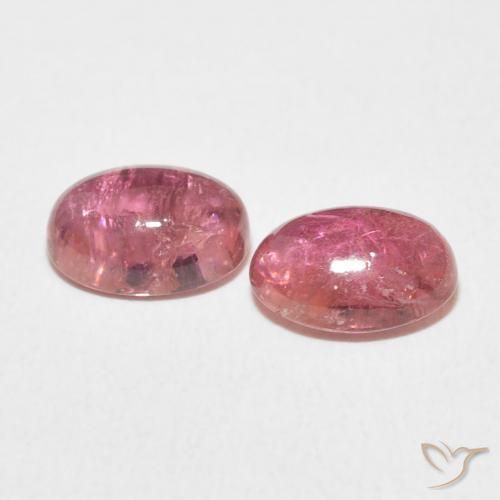 Pedras preciosas de Turmalina rosa médio natural de 3.01 ct, oval, Transparente