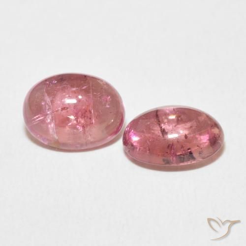 Pedras preciosas de Turmalina Rosa Intenso natural de 2.90 ct, oval, Transparente