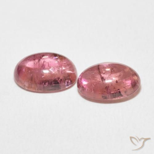 Pedras preciosas de Turmalina Rosa Intenso natural de 2.90 ct, oval, Transparente