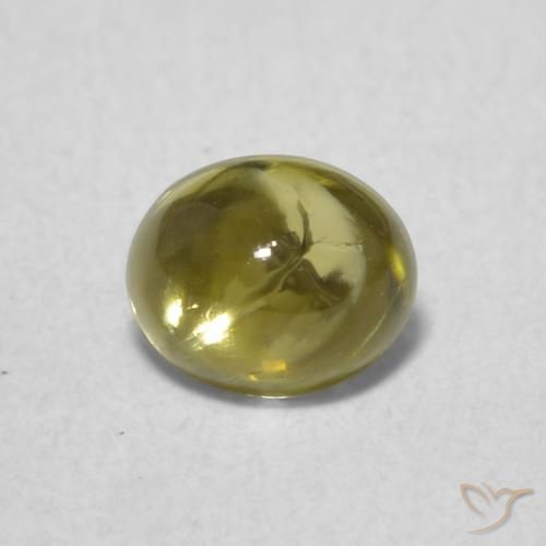 0.75ct Natural Verde Terroso Quente Turmalina, oval, Transparente