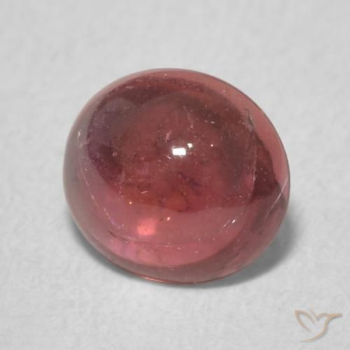 Turmalina Vermelho escuro Natural 0.86ct, oval, Transparente