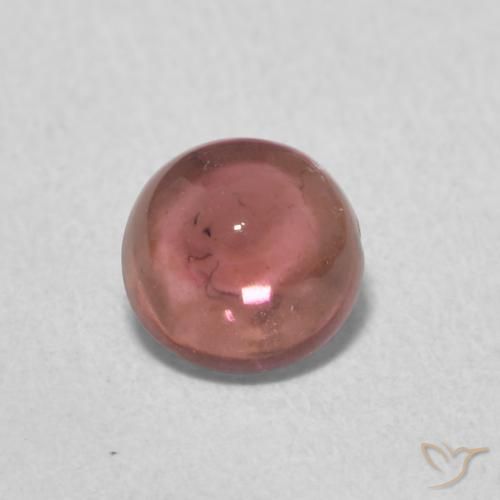 0.66ct Natural Vermelho escuro Turmalina, Redondo, Transparente