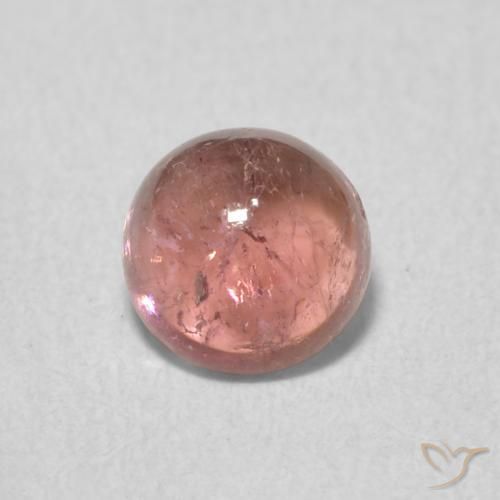 0.88ct Natural vermelho quente Turmalina, Redondo, Transparente