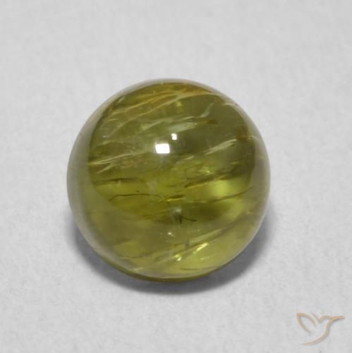 1.18ct Natural Verde escuro Turmalina, Redondo, Transparente