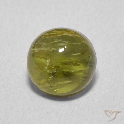 Turmalina Verde escuro Natural 1.18ct, Redondo, Transparente