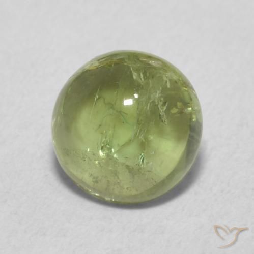 Turmalina Verde Vivo Claro Natural 1.13ct, Redondo, Transparente