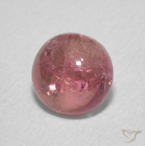 Turmalina rosa médio Natural 1.00ct, Redondo, Transparente