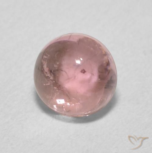 Turmalina Rosa chiclete Natural 1.03ct, Redondo, Transparente