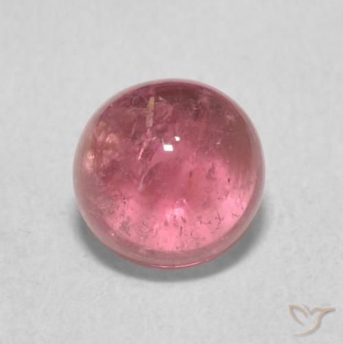 1.12ct Natural rosa avermelhado Turmalina, Redondo, Transparente