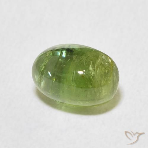 Turmalina verde vivo Natural 1.81ct, oval, Transparente