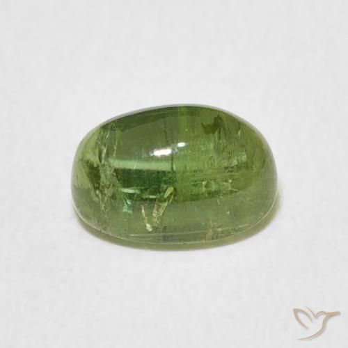 Turmalina verde vivo Natural 1.81ct, oval, Transparente