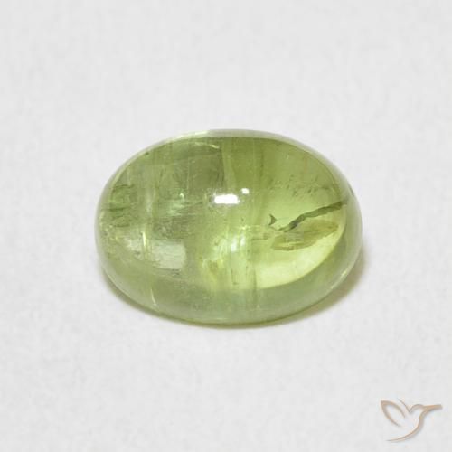 1.57ct Natural Verde Vivo Claro Turmalina, oval, Transparente